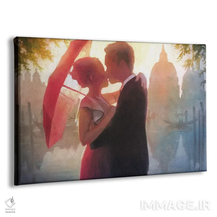 تابلو چتر قرمز در ونیز اثر کریستوفر کلارک - نمای پرسپکتیو محصول