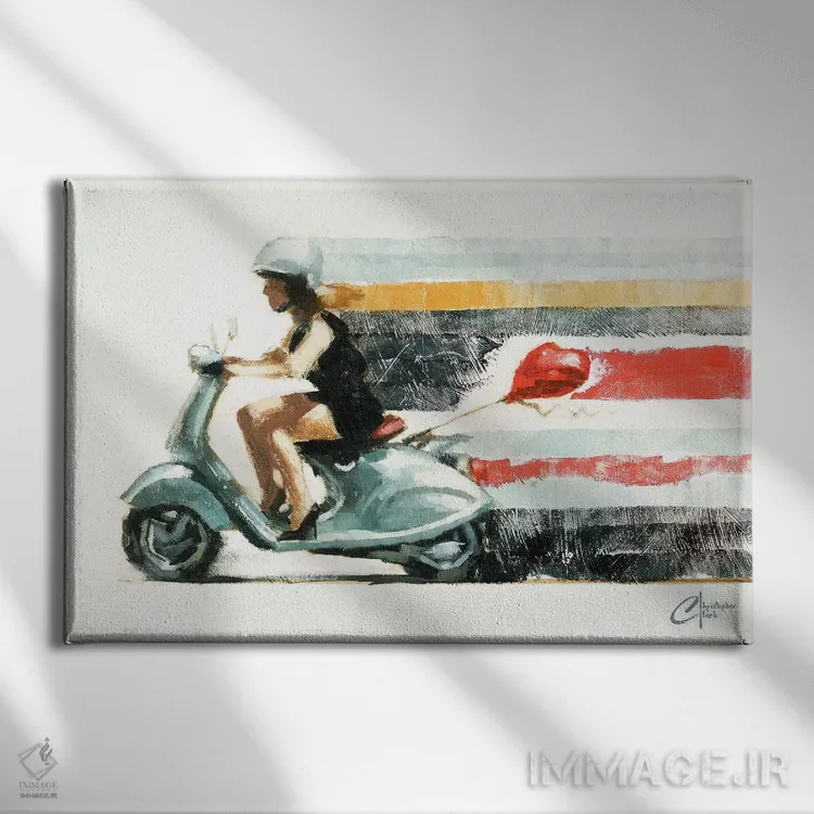 تابلو آخرین فرصت عاشقی II اثر کریستوفر کلارک - نمای روبهرو روی دیوار