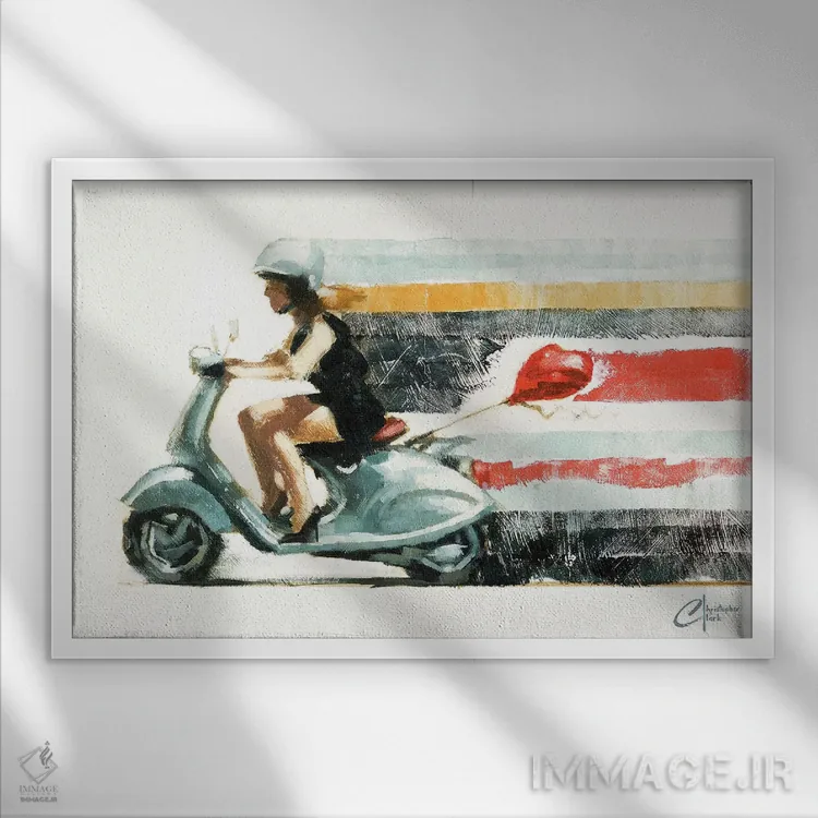 تابلو آخرین فرصت عاشقی II اثر کریستوفر کلارک - نمای قابدار سفید