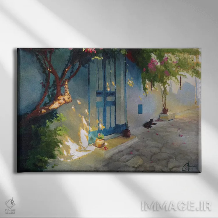 تابلو تونس (کشور) اثر کریستوفر کلارک - نمای روبهرو روی دیوار