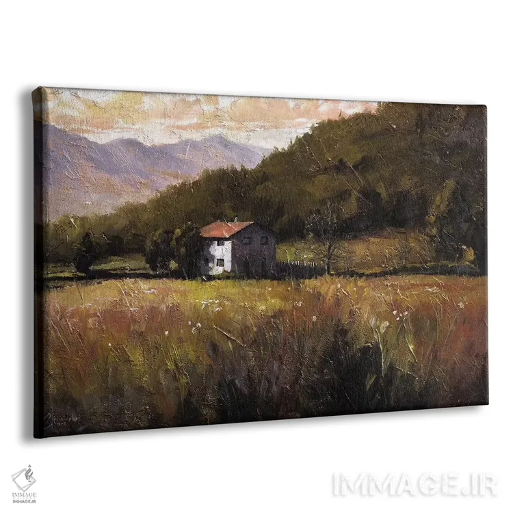 تابلو توسکانی، ایتالیا، پیادهروی به سوی مزرعهٔ گل رز I اثر کریستوفر کلارک - نمای پرسپکتیو محصول