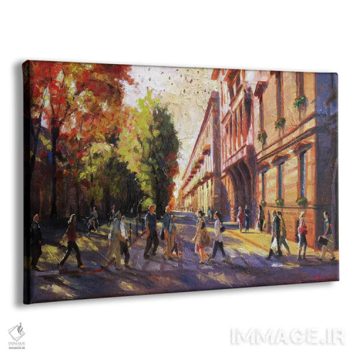 تابلو تورین، ایتالیا، مردم عادی اثر کریستوفر کلارک - نمای پرسپکتیو محصول