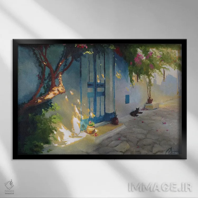 تابلو تونس (کشور) اثر کریستوفر کلارک - نمای قابدار مشکی