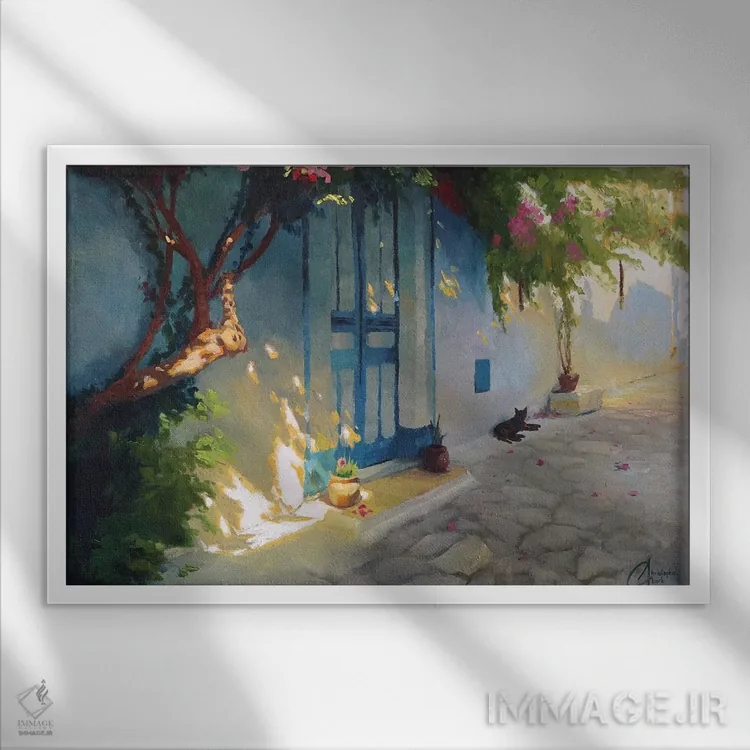 تابلو تونس (کشور) اثر کریستوفر کلارک - نمای قابدار سفید