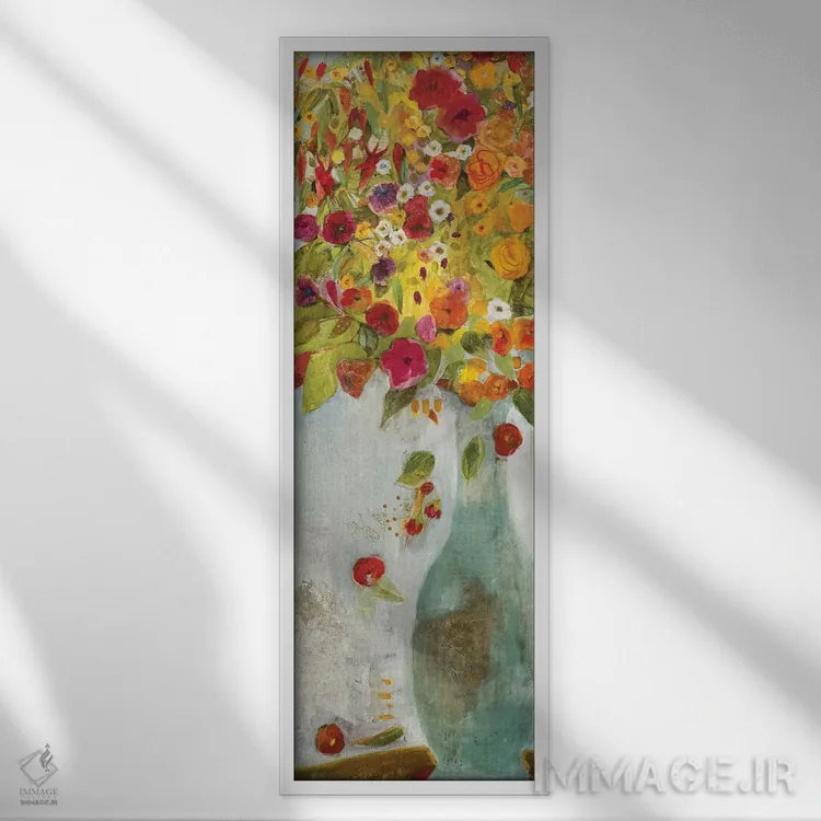 تابلو شادی 2 (سرور باغ) اثر جیل مارتین - نمای قابدار سفید