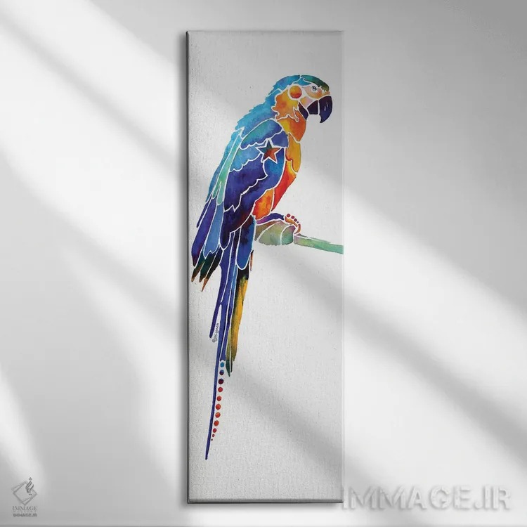 تابلو طوطی گرمسیری شماره یک اثر جو لینچ - نمای روبهرو روی دیوار