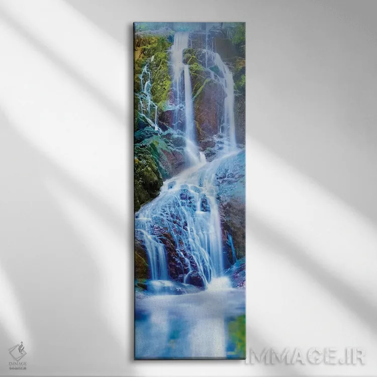 تابلو آب عمودی II اثر جیمز مکلافلین - نمای روبهرو روی دیوار