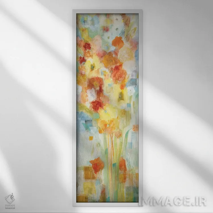 تابلو پیچ و تاب اثر جیل مارتین - نمای قابدار سفید