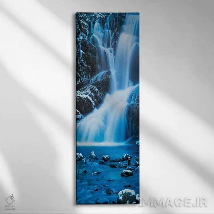 تابلو آب عمودی III اثر جیمز مکلافلین - نمای روبهرو روی دیوار