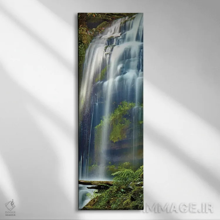 تابلو آب عمودی V اثر جیمز مکلافلین - نمای روبهرو روی دیوار