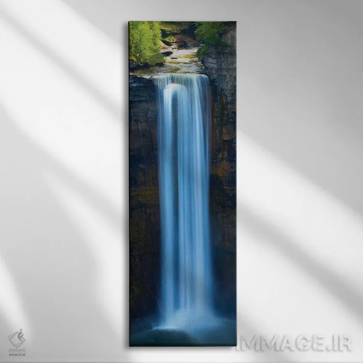 تابلو آب عمودی VII اثر جیمز مکلافلین - نمای روبهرو روی دیوار