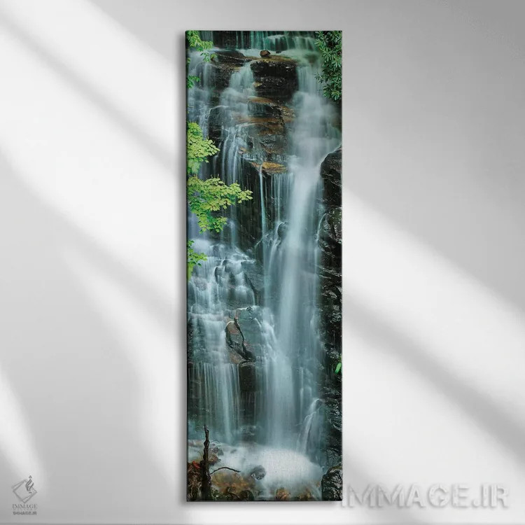 تابلو آبشار عمودی I اثر جیمز مکلافلین - نمای روبهرو روی دیوار