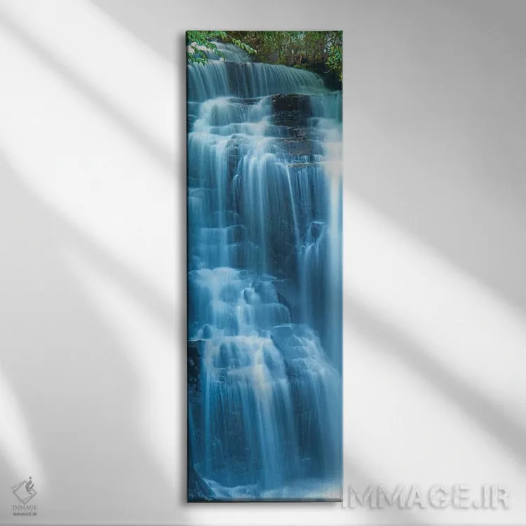 تابلو آب عمودی VI اثر جیمز مکلافلین - نمای روبهرو روی دیوار