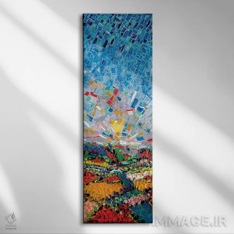 تابلو دشتهای باشکوه اثر یواخیم مکمیلان - نمای روبهرو روی دیوار