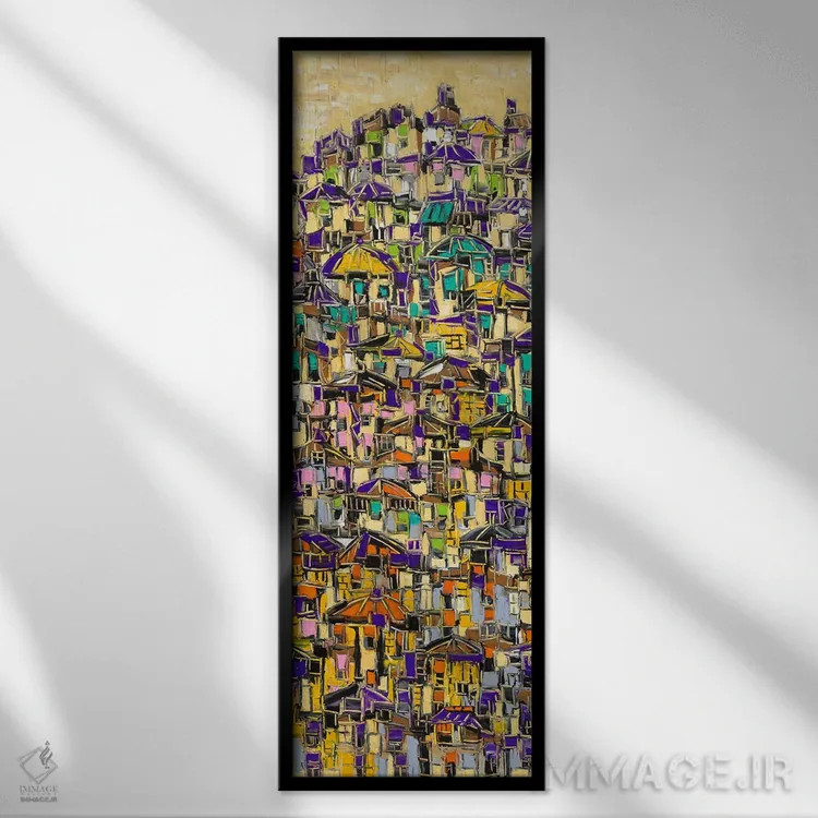 تابلو پشتبامها اثر یواخیم مکمیلان - نمای قابدار مشکی