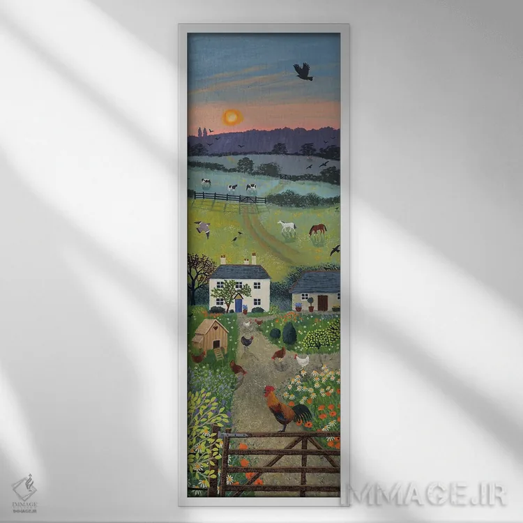 تابلو بلند شو و بدرخش اثر جو گراندی - نمای قابدار سفید