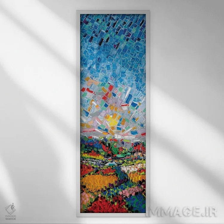 تابلو دشتهای باشکوه اثر یواخیم مکمیلان - نمای قابدار سفید