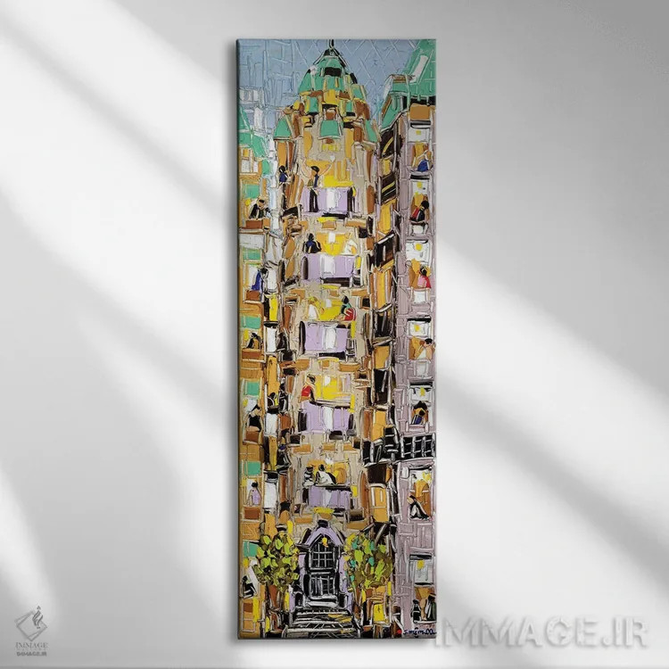 تابلو اقامت در خانه اثر یواخیم مکمیلان - نمای روبهرو روی دیوار