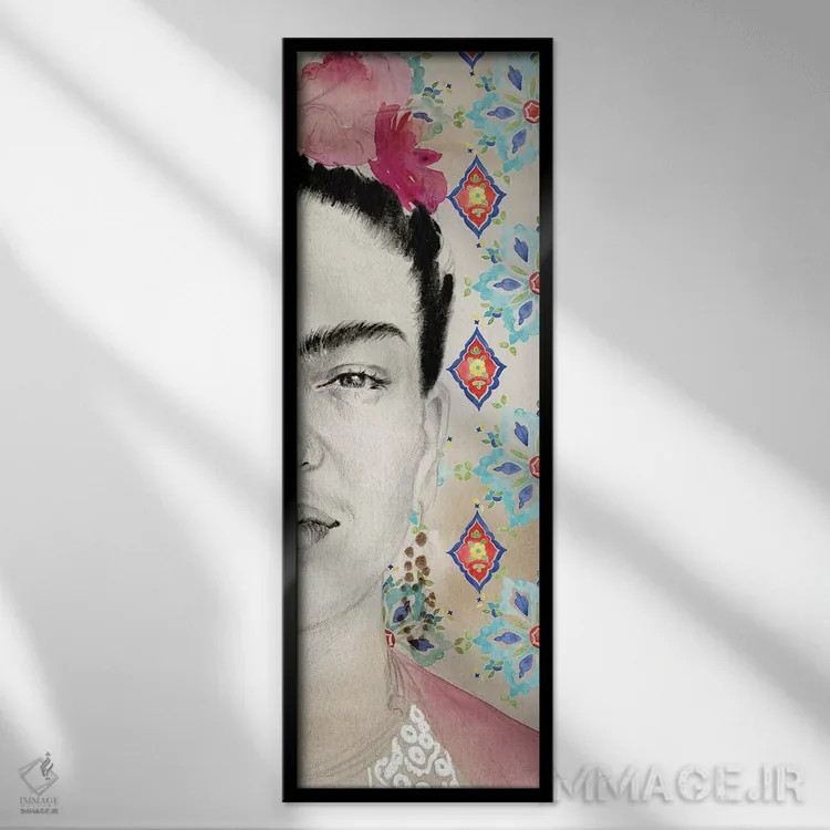 تابلو دیپتیک فریدا ۱ اثر جنیفر پکستون پارکر - نمای قابدار مشکی