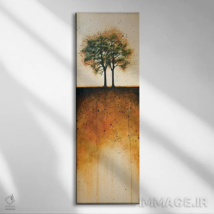 تابلو درخت زندگی اثر جود رمِدیوس - نمای روبهرو روی دیوار