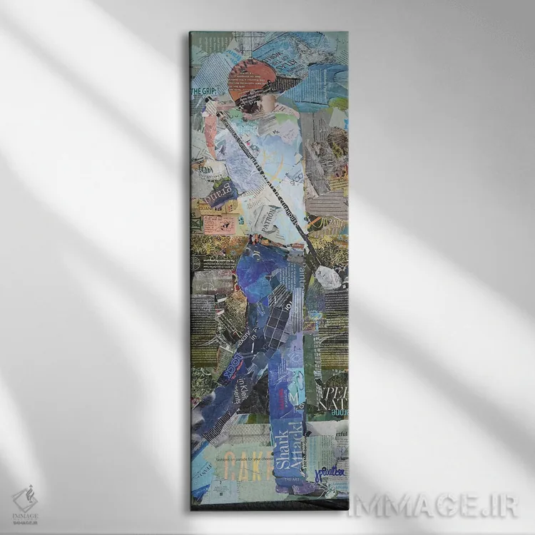 تابلو The Golfer,پسرم، گلفباز اثر جیمی پاولیچ-واکر - نمای روبهرو روی دیوار