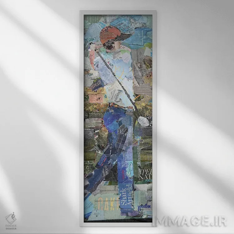 تابلو The Golfer,پسرم، گلفباز اثر جیمی پاولیچ-واکر - نمای قابدار سفید