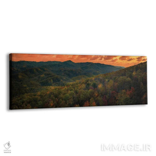 تابلو غروب در اسموکیز اثر عکاسی جاناتان راس - نمای پرسپکتیو محصول