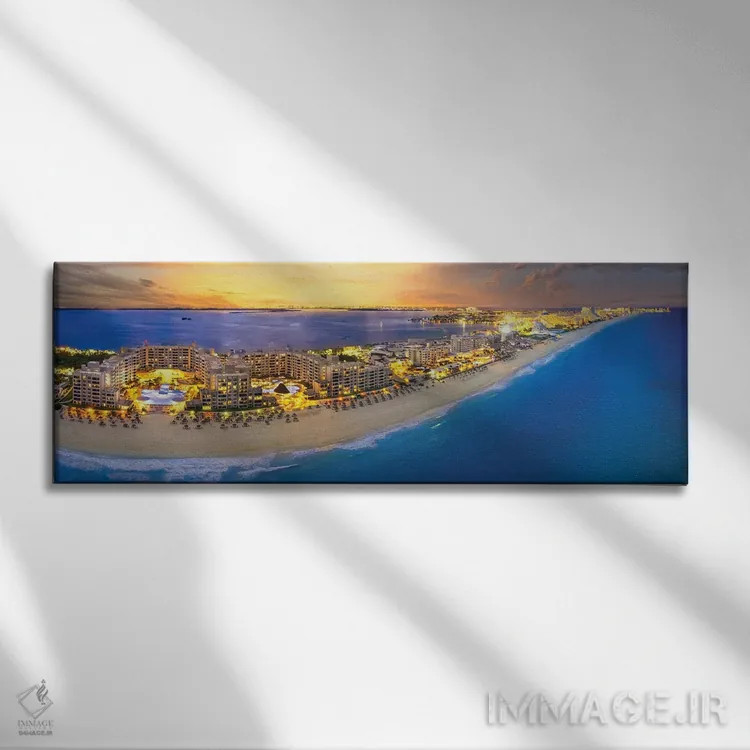 تابلو درخشش کنکون اثر عکاسی جاناتان راس - نمای روبهرو روی دیوار