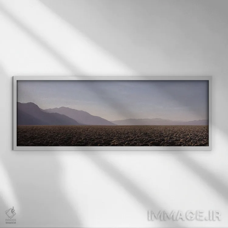 تابلو پارک ملی دره مرگ اثر عکاسی جاناتان راس - نمای قابدار سفید