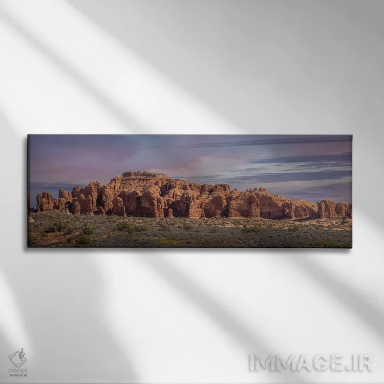 تابلو پانورامای پارک ملی آرچز اثر عکاسی جاناتان راس - نمای روبهرو روی دیوار