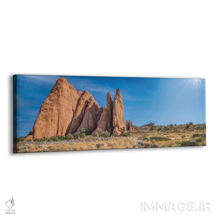 تابلو پارک ملی آرچز با درخشش خورشید اثر عکاسی جاناتان راس - نمای پرسپکتیو محصول