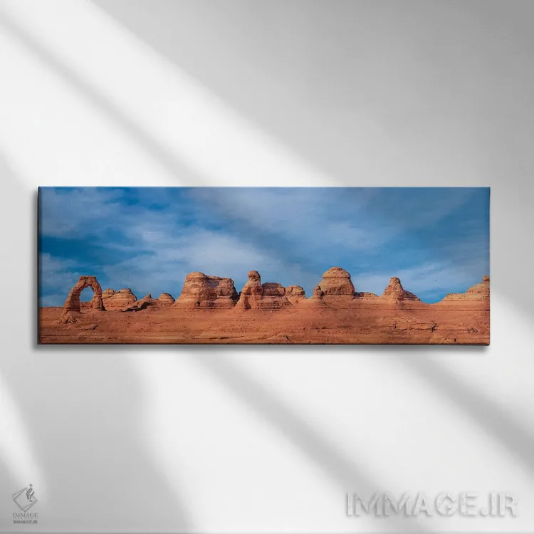 تابلو پانورامای کامل تاقچه دلکیت اثر عکاسی جاناتان راس - نمای روبهرو روی دیوار