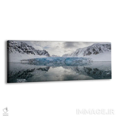 تابلو Arctic Circle,چشمانداز یخچال کُنگسوگن در سوالبارد، مدار شمالگان اثر جین ریکس - نمای پرسپکتیو محصول