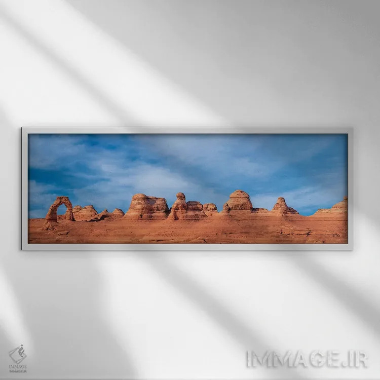 تابلو پانورامای کامل تاقچه دلکیت اثر عکاسی جاناتان راس - نمای قابدار سفید