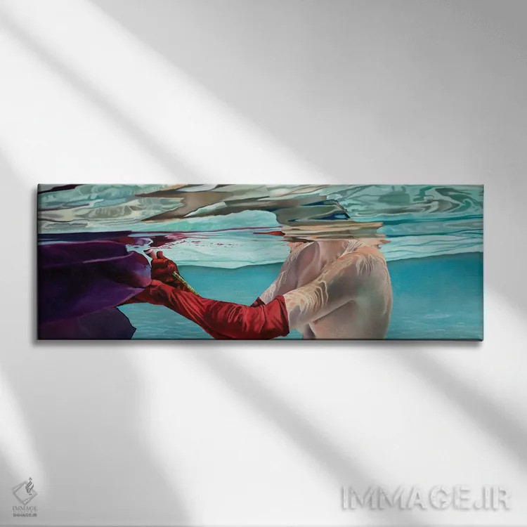 تابلو پیام پنهان اثر جوزپ مونکادا - نمای روبهرو روی دیوار