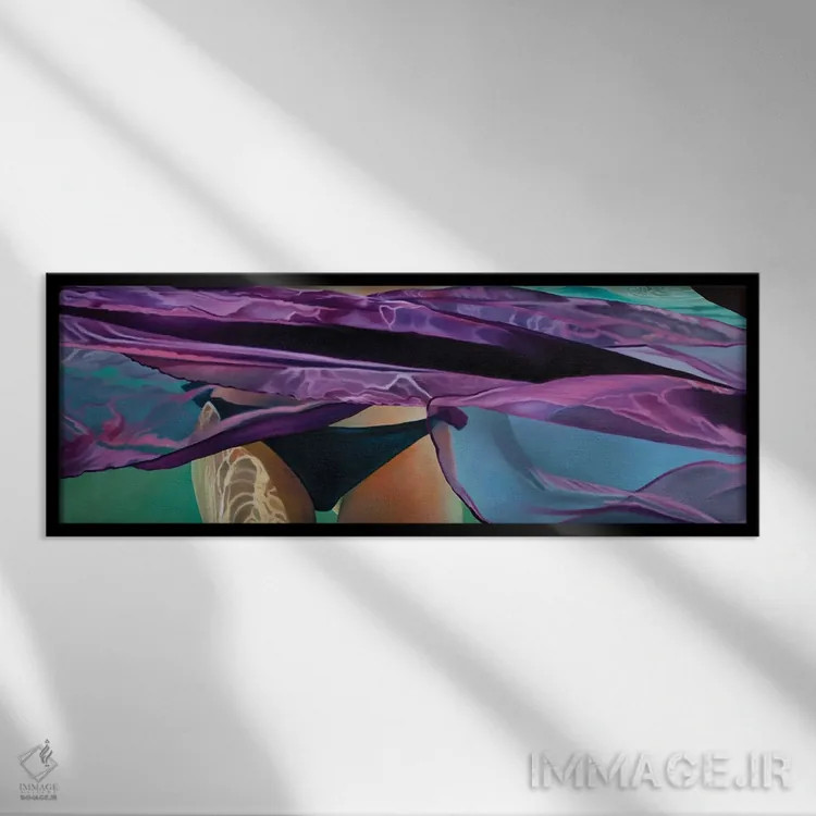 تابلو زیر هزاران صورت فلکی اثر جوزپ مونکادا - نمای قابدار مشکی