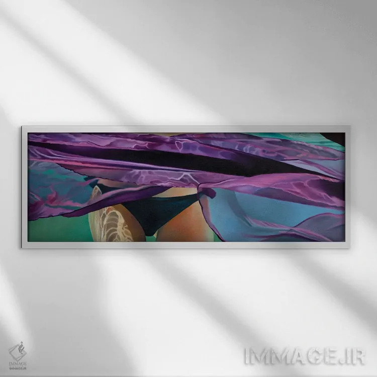 تابلو زیر هزاران صورت فلکی اثر جوزپ مونکادا - نمای قابدار سفید