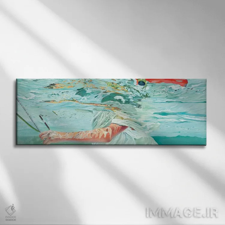 تابلو سکوت پربار گفتنیناپذیر اثر جوزپ مونکادا - نمای روبهرو روی دیوار