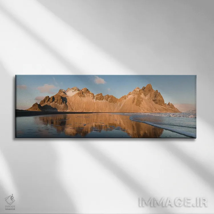 تابلو کوه طلایی اثر جو شاتر - نمای روبهرو روی دیوار