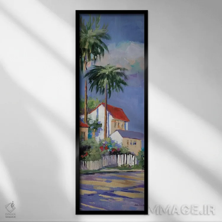 تابلو کیوست I (شهر کیوست، فلوریدا) اثر جین اسلیوکا - نمای قابدار مشکی