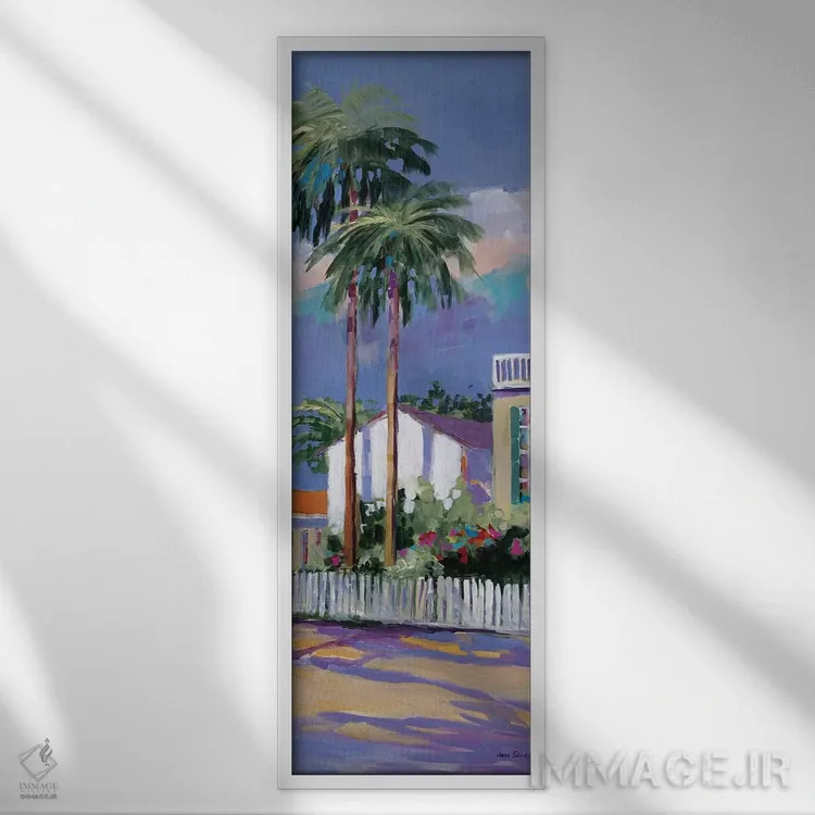 تابلو کیوست II (شهر کیوست، فلوریدا) اثر جین اسلیوکا - نمای قابدار سفید