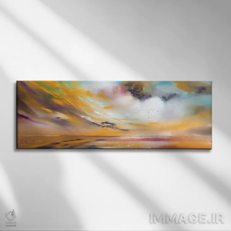 تابلو نور دلانگیز اثر جولی ان اسکات - نمای روبهرو روی دیوار