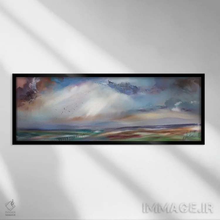 تابلو افقهای امید ۲ اثر جولی ان اسکات - نمای قابدار مشکی