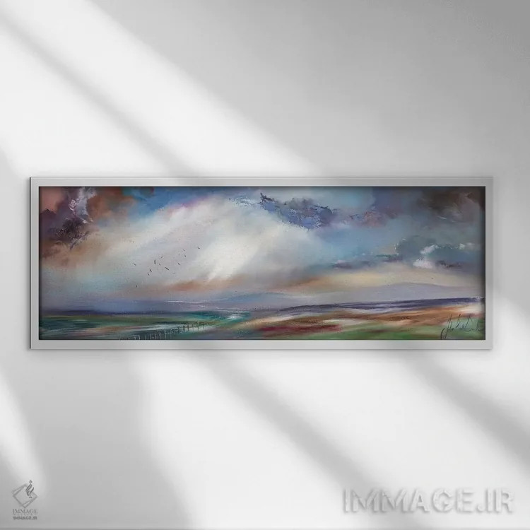 تابلو افقهای امید ۲ اثر جولی ان اسکات - نمای قابدار سفید