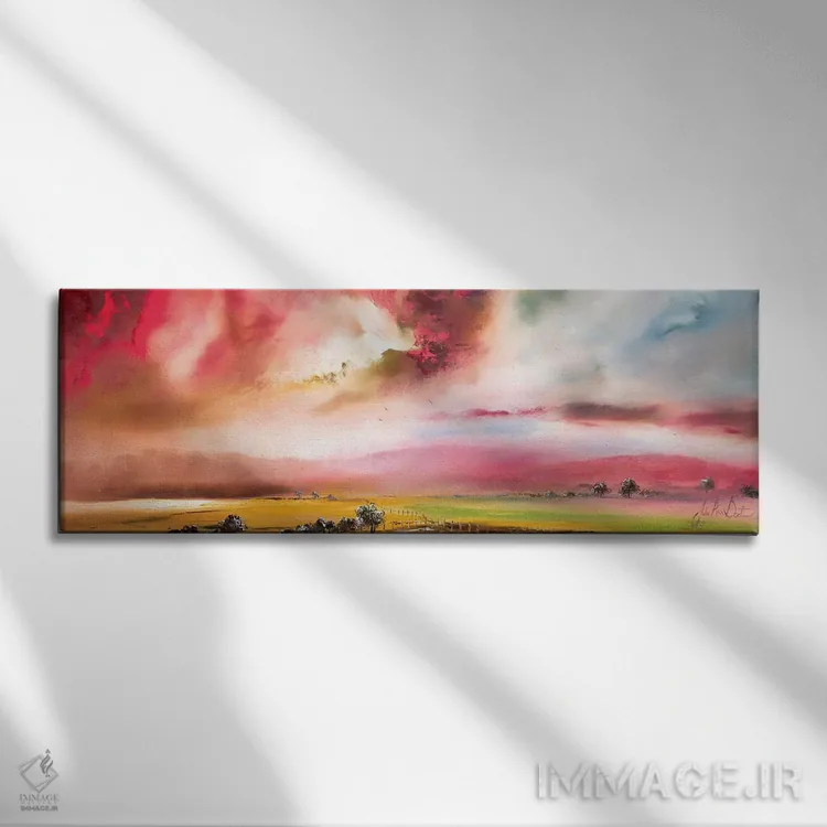 تابلو لطافت همیشگی اثر جولی ان اسکات - نمای روبهرو روی دیوار