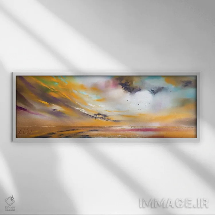 تابلو نور دلانگیز اثر جولی ان اسکات - نمای قابدار سفید