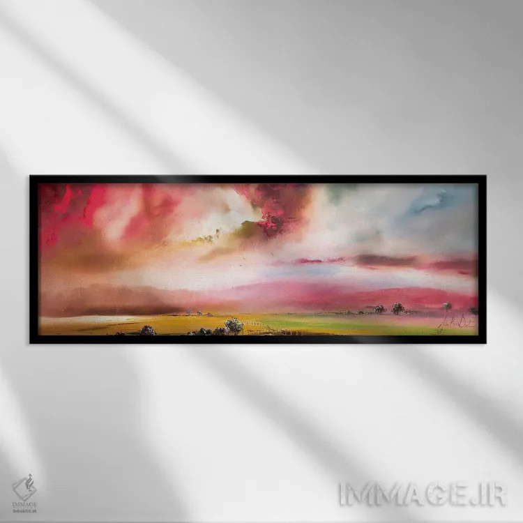 تابلو لطافت همیشگی اثر جولی ان اسکات - نمای قابدار مشکی