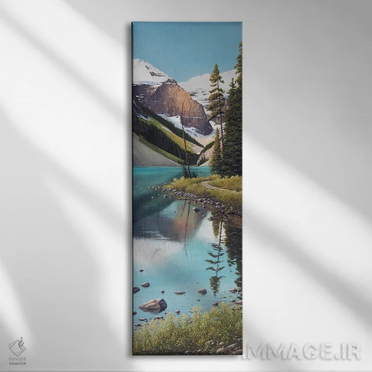 تابلو هنگام قدمزدن در مسیر اثر جیک وندنبرینگک - نمای روبهرو روی دیوار