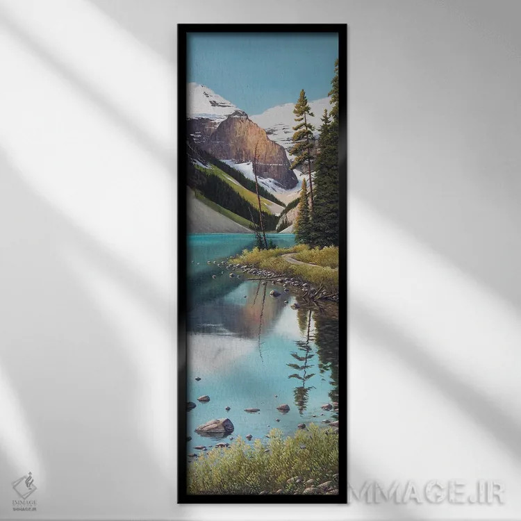 تابلو هنگام قدمزدن در مسیر اثر جیک وندنبرینگک - نمای قابدار مشکی