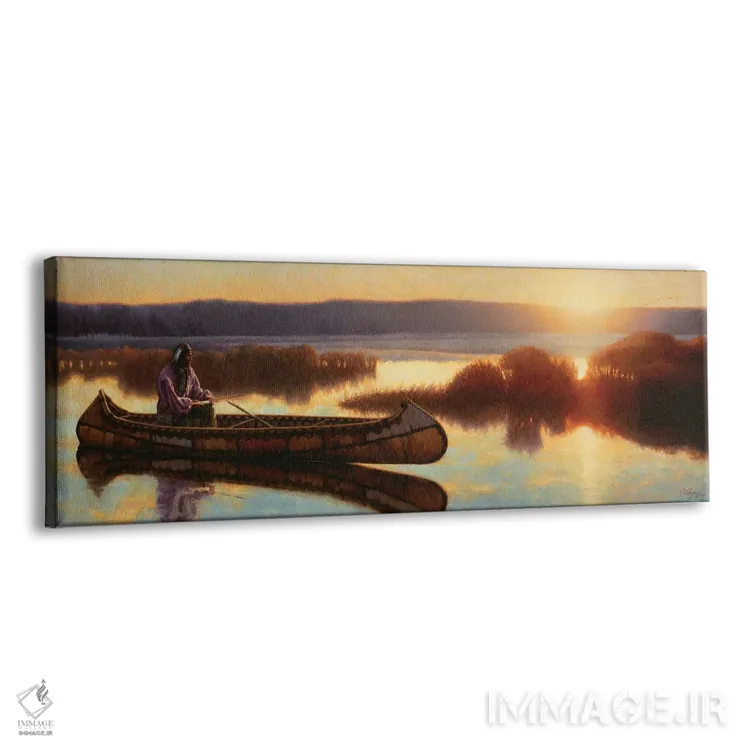 تابلو سپیدهدم اوجیبوئی (قوم بومی آمریکای شمالی) اثر جو ولاسکز - نمای پرسپکتیو محصول